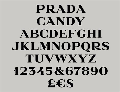 prada candy typeface download